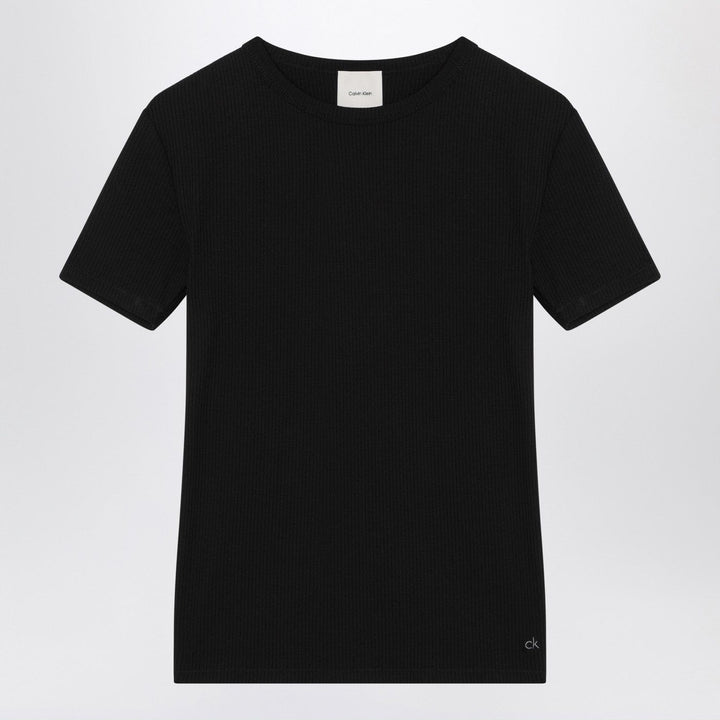Shirts &amp; Tops XS Calvin Klein - Black ribbed T-shirt Brand