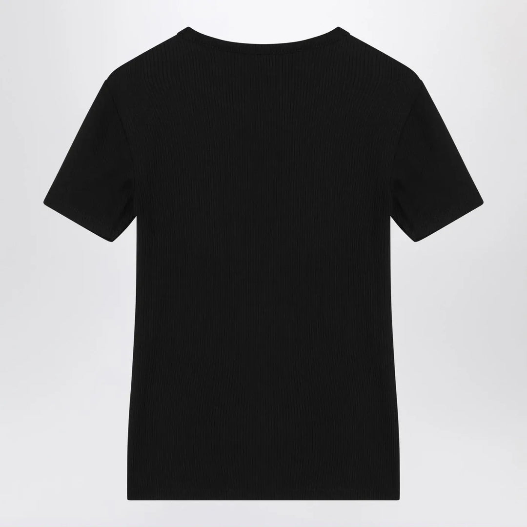 Calvin Klein - Black ribbed T-shirt Brand Shirts &amp; Tops XS
