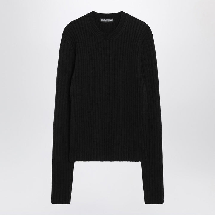 Shirts &amp; Tops Dolce&amp;Gabbana - Black ribbed wool sweater Brand