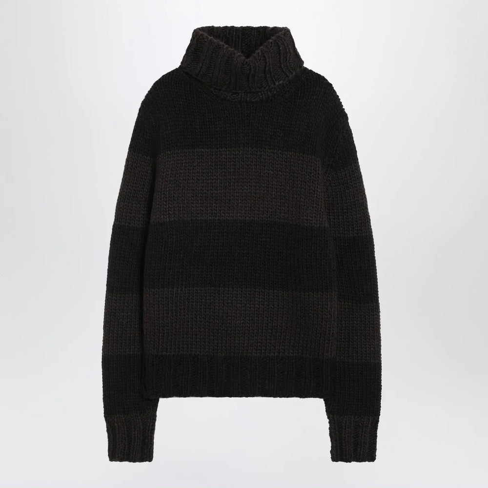 Dolce&Gabbana - Striped wool-blend turtleneck sweater Brand Shirts & Tops 50 IT