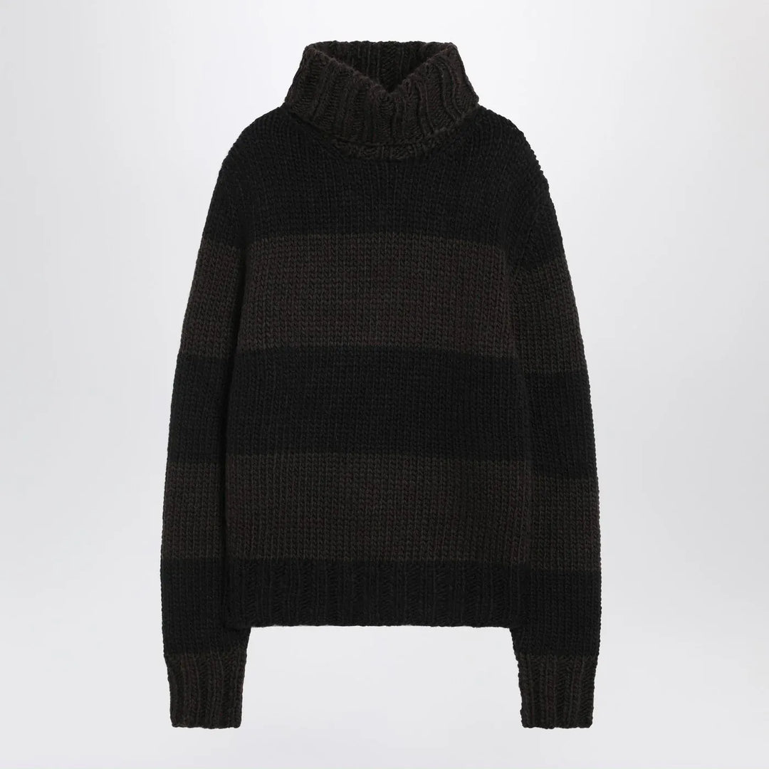 Dolce&amp;Gabbana - Striped wool-blend turtleneck sweater Brand Shirts &amp; Tops 50 IT
