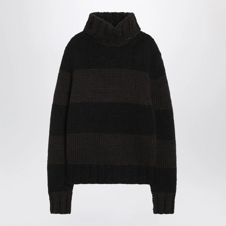 Dolce&amp;Gabbana - Striped wool-blend turtleneck sweater Brand Shirts &amp; Tops 50 IT