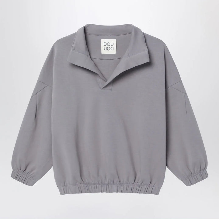Douuod - Grey V-neck sweatshirt Brand Shirts &amp; Tops 10