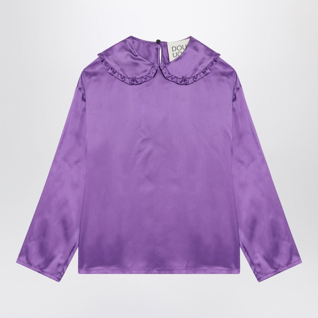Shirts & Tops Douuod - Purple satin blouse Brand