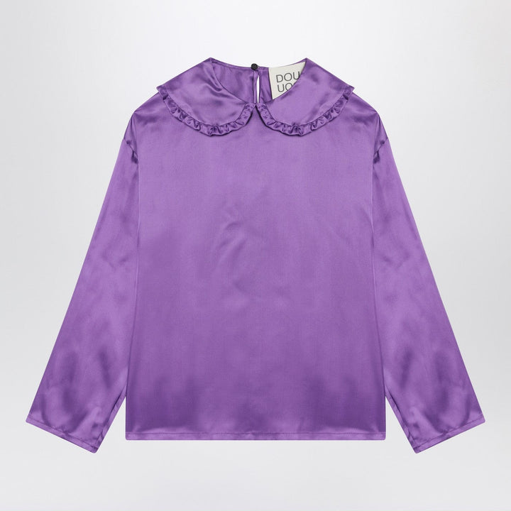 Shirts &amp; Tops Douuod - Purple satin blouse Brand