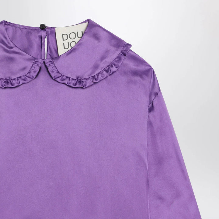 Douuod - Purple satin blouse Brand Shirts &amp; Tops