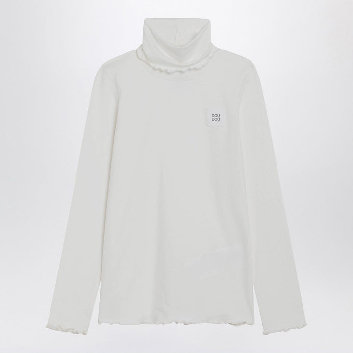 Shirts &amp; Tops Douuod - Turtleneck sweater in ivory cotton blend Brand