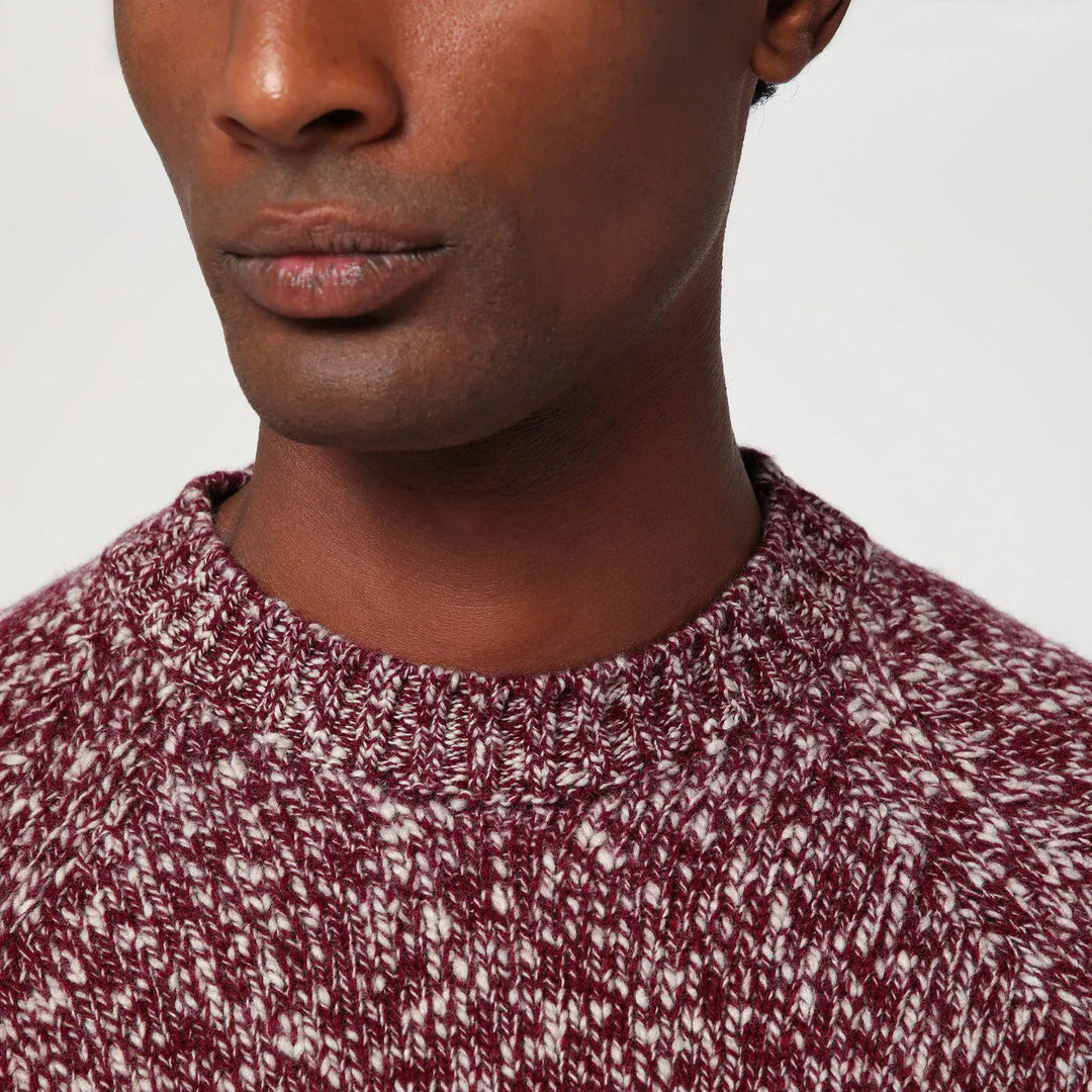 Drumohr - Grape-coloured pattern wool sweater Brand Shirts &amp; Tops 52 IT