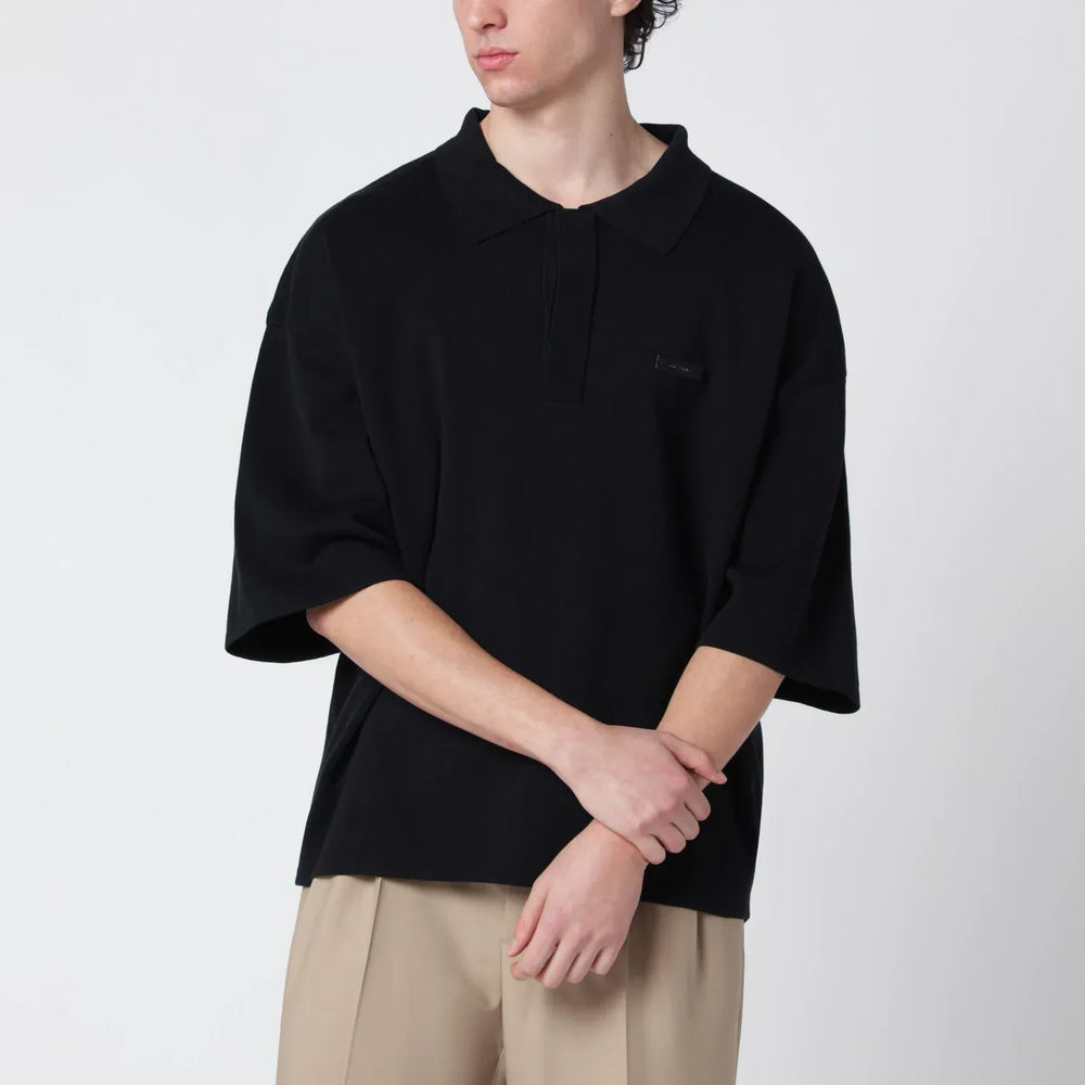 Entire Studios - Black long-sleeve polo Brand Shirts & Tops S