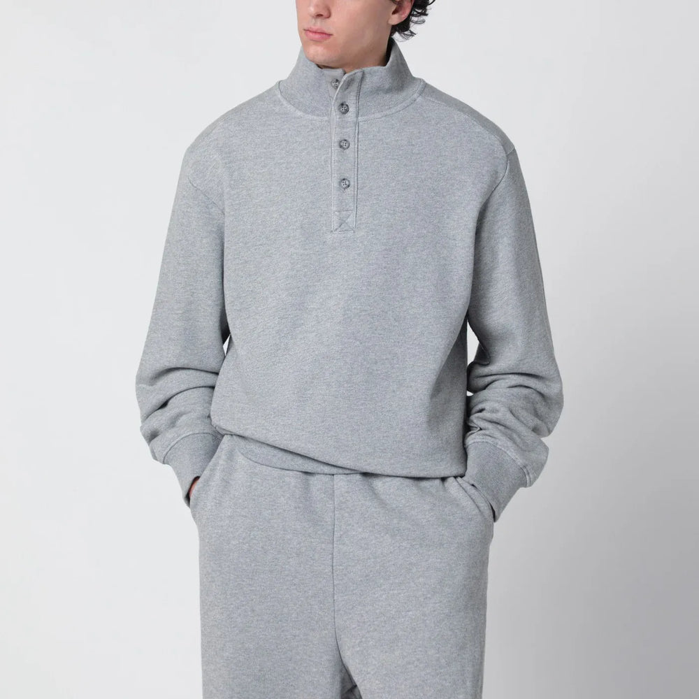 Entire Studios - Grey cotton buttoned sweater Brand Shirts & Tops S