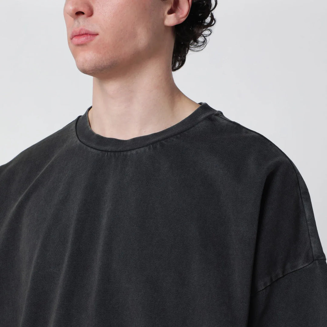Entire Studios - Washed black boxy T-shirt Brand Shirts &amp; Tops