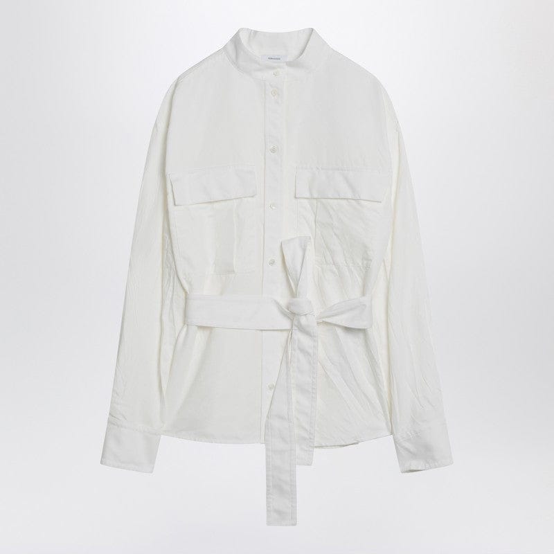 Shirts & Tops Ferragamo - White belted shirt in cotton blend - 38 IT Brand