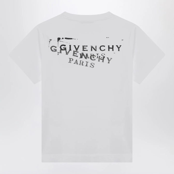 Givenchy - White cotton T-shirt with logo print Brand Shirts &amp; Tops