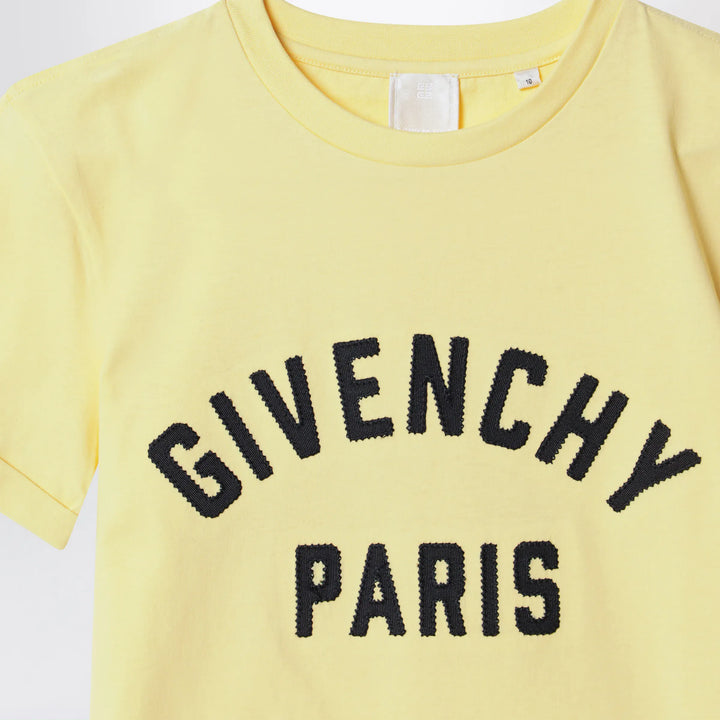 Givenchy - Yellow T-shirt with embroidered logo Brand Shirts &amp; Tops