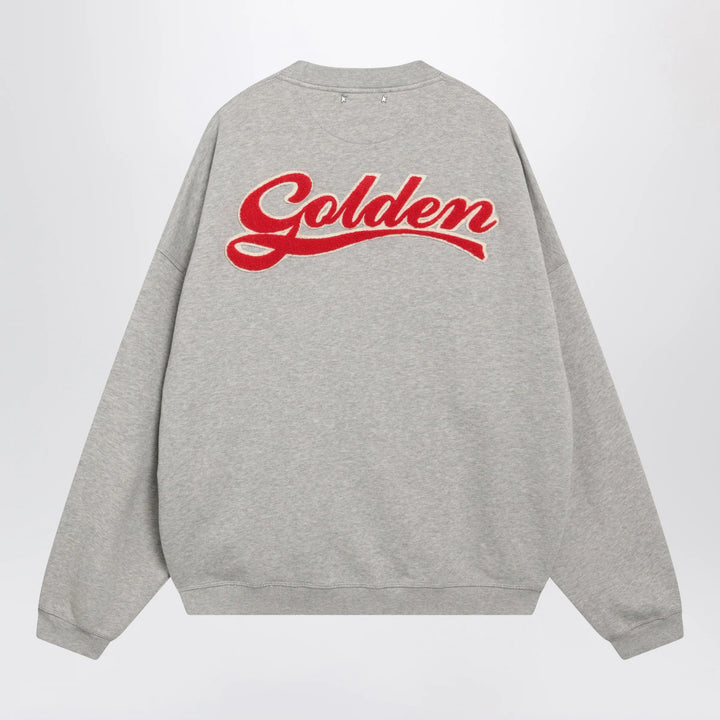 Golden Goose - Journey crewneck cotton sweatshirt in grey Brand Shirts &amp; Tops