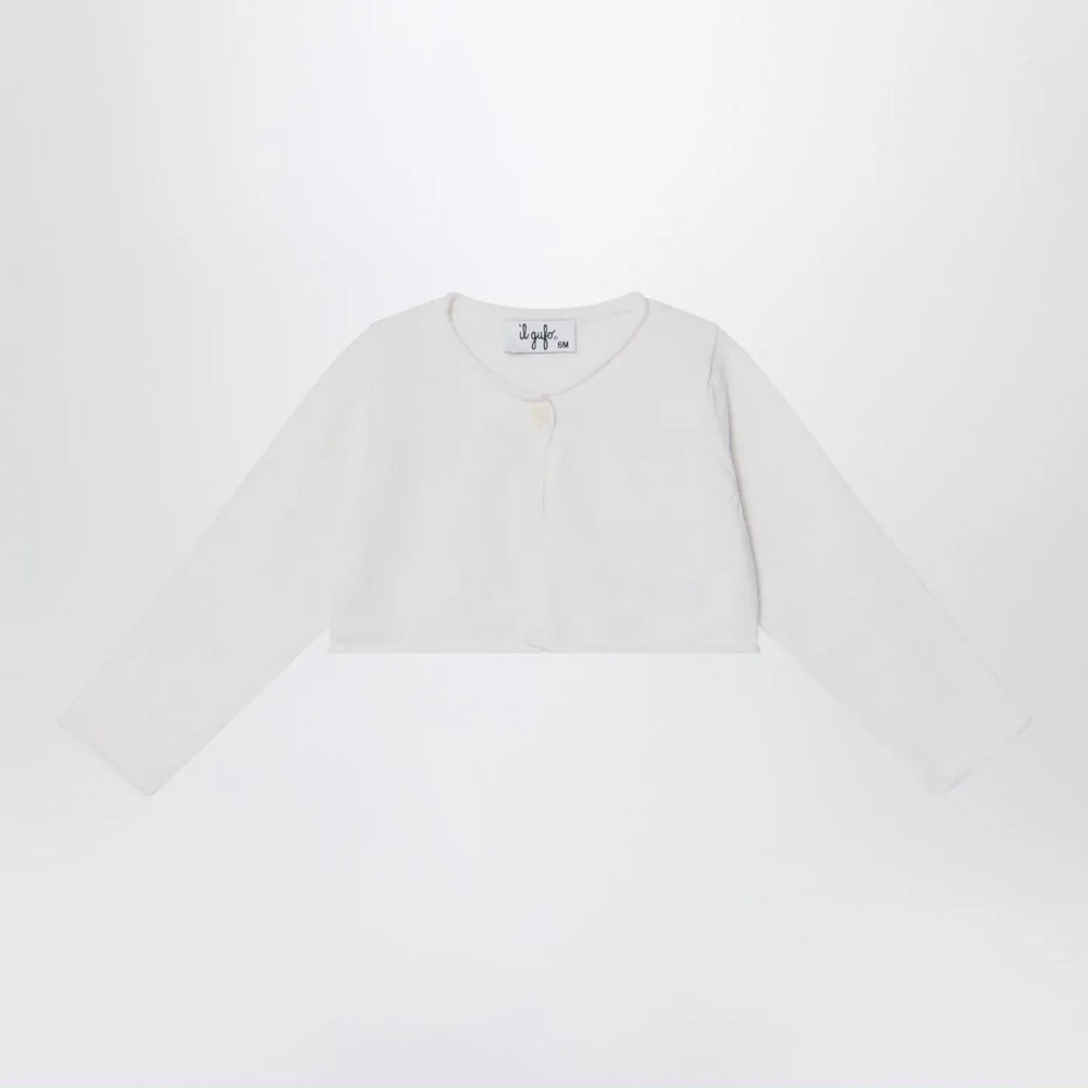 Il Gufo - Short wrap cardigan white milk Brand Shirts & Tops 12