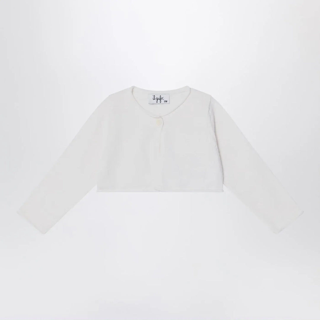 Il Gufo - Short wrap cardigan white milk Brand Shirts &amp; Tops 12