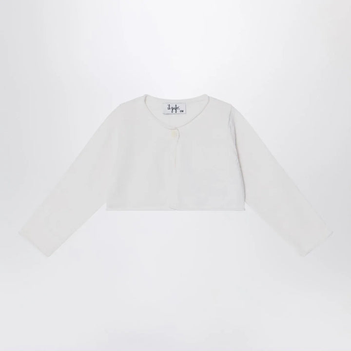 Il Gufo - Short wrap cardigan white milk Brand Shirts &amp; Tops 12