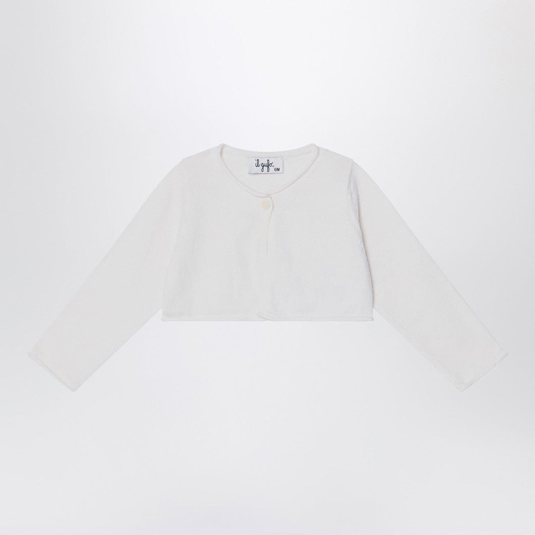 Shirts & Tops 6 Il Gufo - Short wrap cardigan white milk Brand