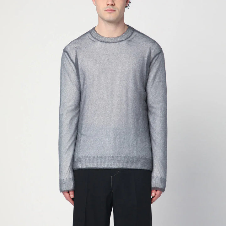 Jil Sander - Grey jumper with layered design Brand Shirts &amp; Tops 50 IT