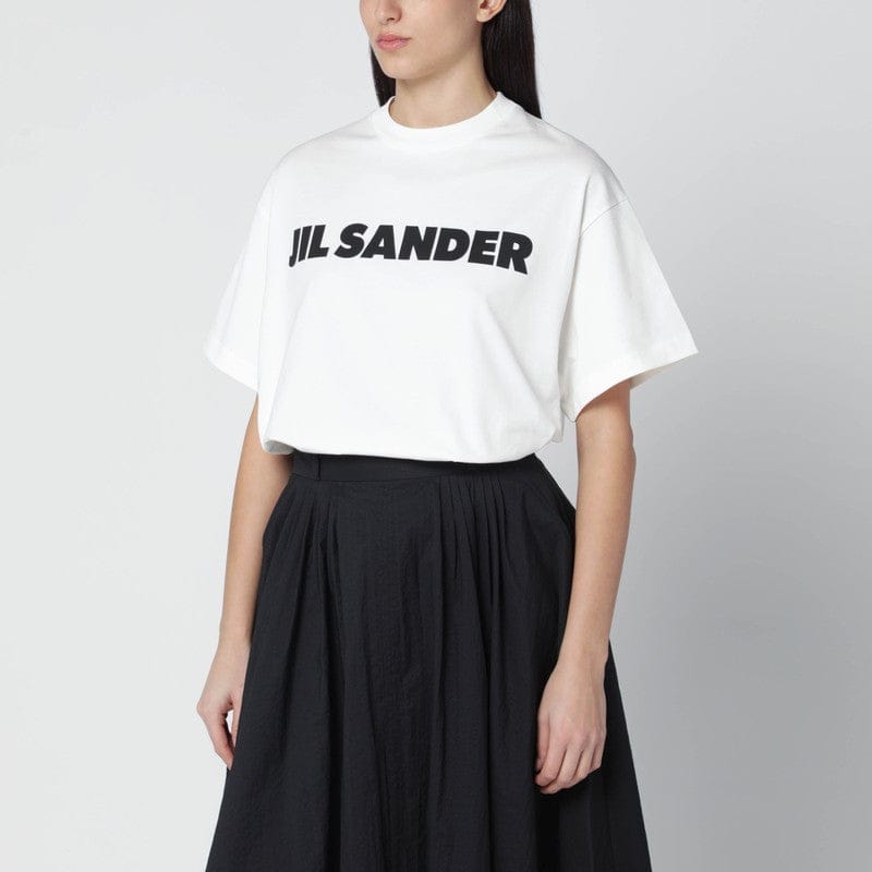 Shirts & Tops Jil Sander - White wide t-shirt with logo - S Brand