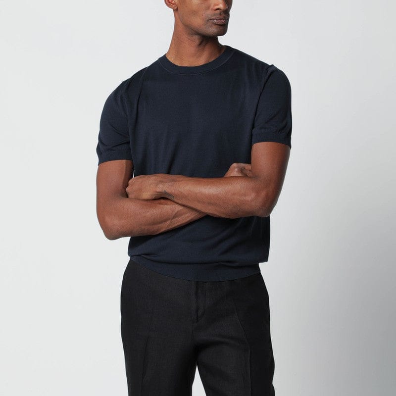 Shirts & Tops Lardini - Blue wool-blend knit - M Brand