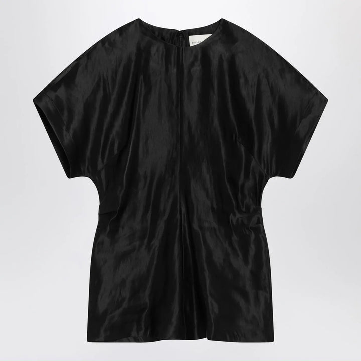 LouLou De Saison - Black T-shirt in linen and silk Brand Shirts &amp; Tops M