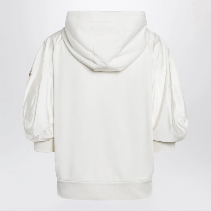 Moncler - White short-sleeve jersey sweatshirt Brand Shirts &amp; Tops