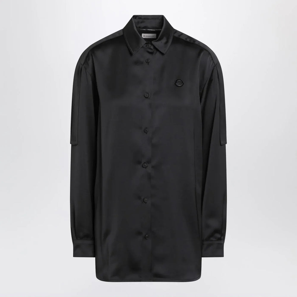 Moncler X Edward Enninful - Black long-sleeve shirt Brand Shirts & Tops 40  IT