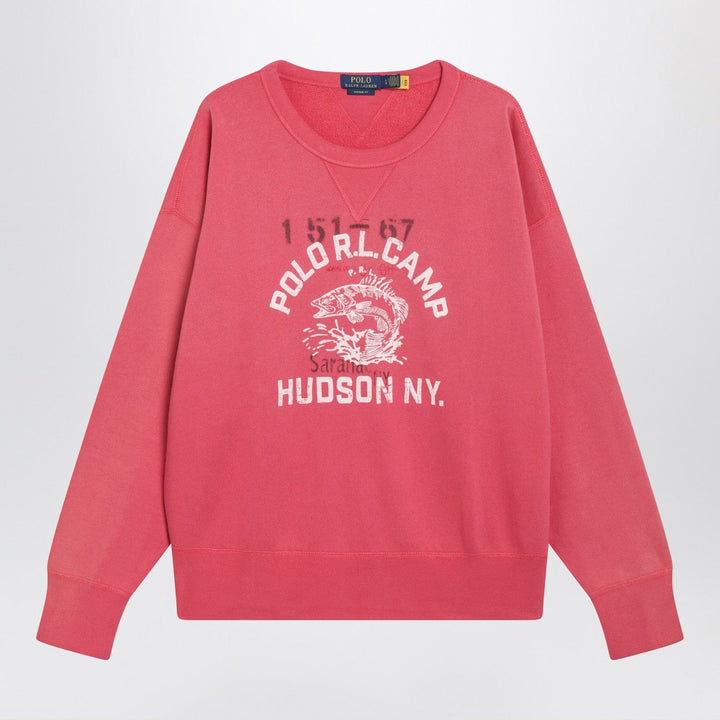 Shirts &amp; Tops Polo Ralph Lauren - Light red sweatshirt with logo print Brand