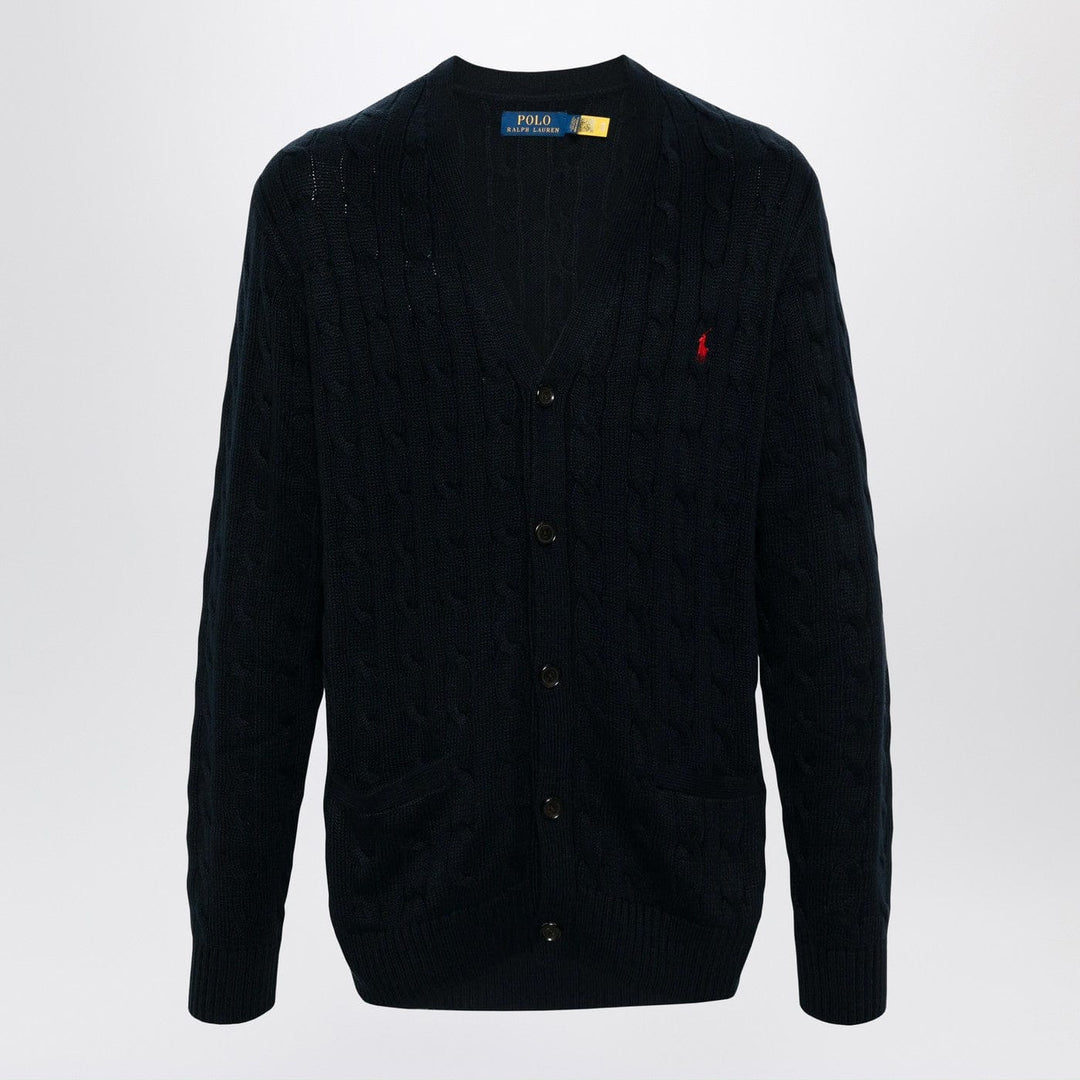 Shirts & Tops XL Polo Ralph Lauren - Navy blue cable-knit cotton cardigan Brand