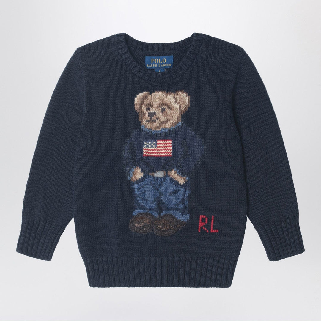 Shirts & Tops S Polo Ralph Lauren - Navy blue Polo Bear cotton sweater Brand