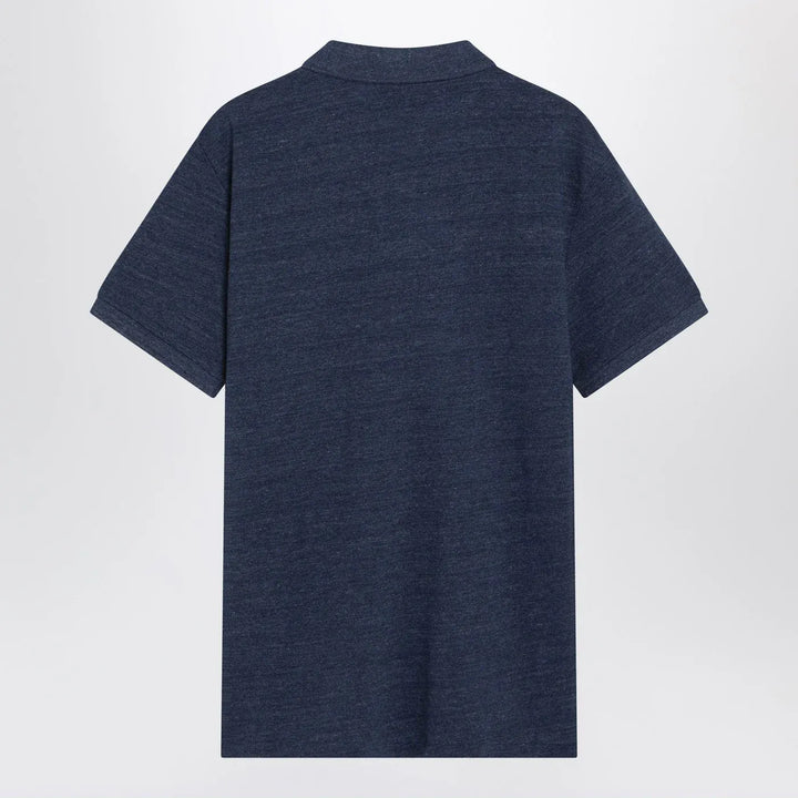 Polo Ralph Lauren - Navy mélange cotton Custom Slim-Fit polo shirt Brand Shirts &amp; Tops