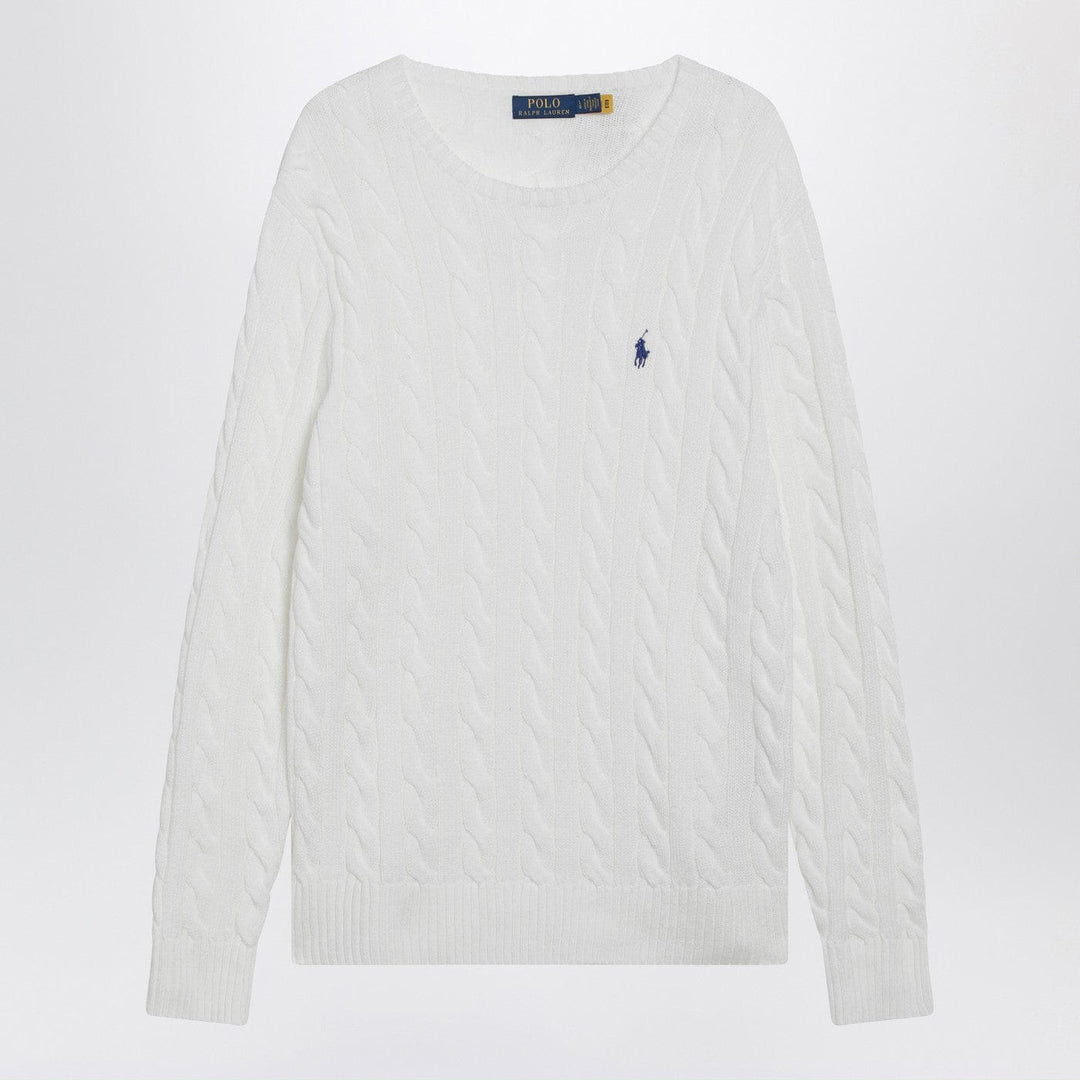 Shirts & Tops Polo Ralph Lauren - White cable-knit cotton sweater Brand