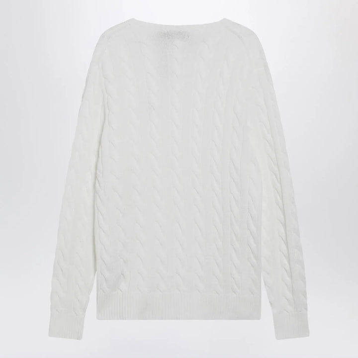 Polo Ralph Lauren - White cable-knit cotton sweater Brand Shirts &amp; Tops