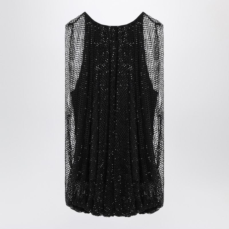 Shirts & Tops Sportmax - Black mesh top with crystals - S Brand