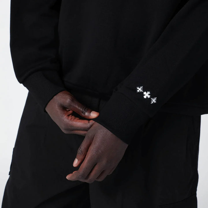TATRAS - Black cotton sweatshirt with embroidered logo Brand Shirts &amp; Tops 4