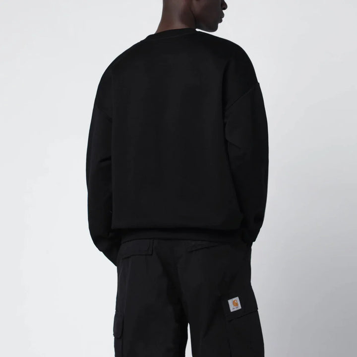 TATRAS - Black cotton sweatshirt with embroidered logo Brand Shirts &amp; Tops 4