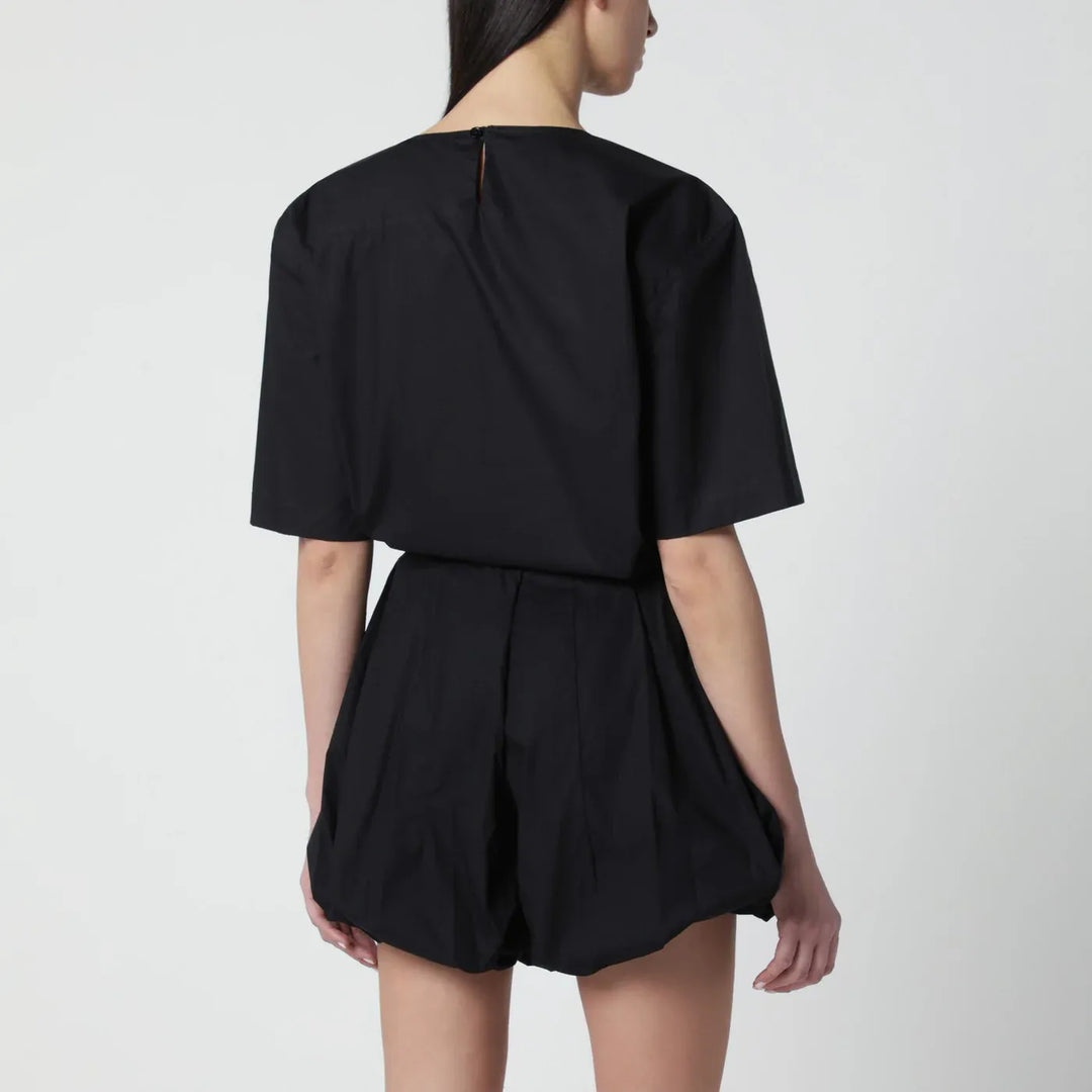 TheLatest - Short-sleeve black cotton top Brand Shirts &amp; Tops