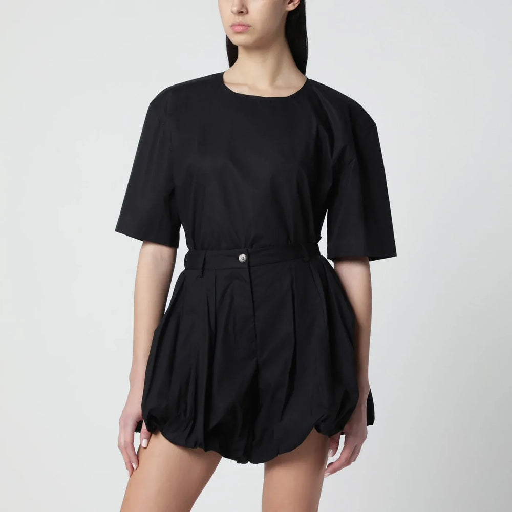 TheLatest - Short-sleeve black cotton top Brand Shirts & Tops S