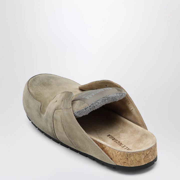 Balenciaga - Dumbo sabot in distressed suede calfskin Brand Shoes