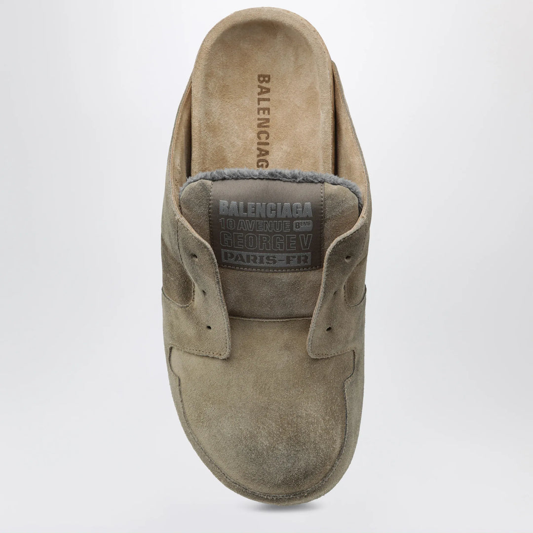 Balenciaga - Dumbo sabot in distressed suede calfskin Brand Shoes