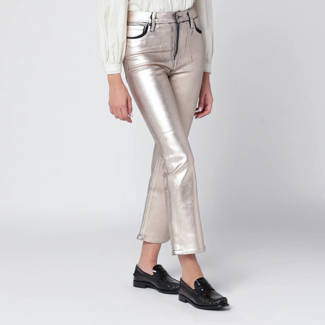 Frame - Champagne The Reboot cropped trousers Brand Shoes