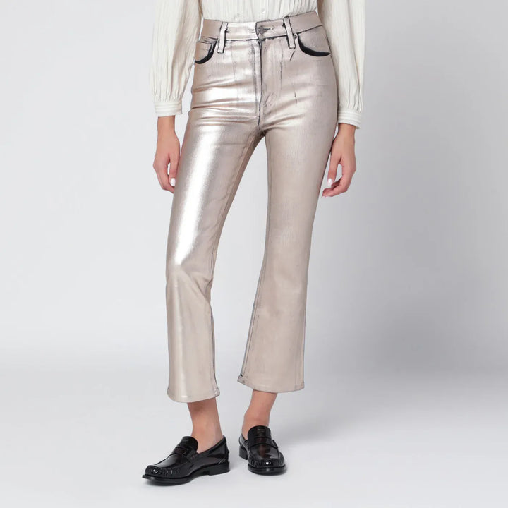Frame - Champagne The Reboot cropped trousers Brand Shoes 28