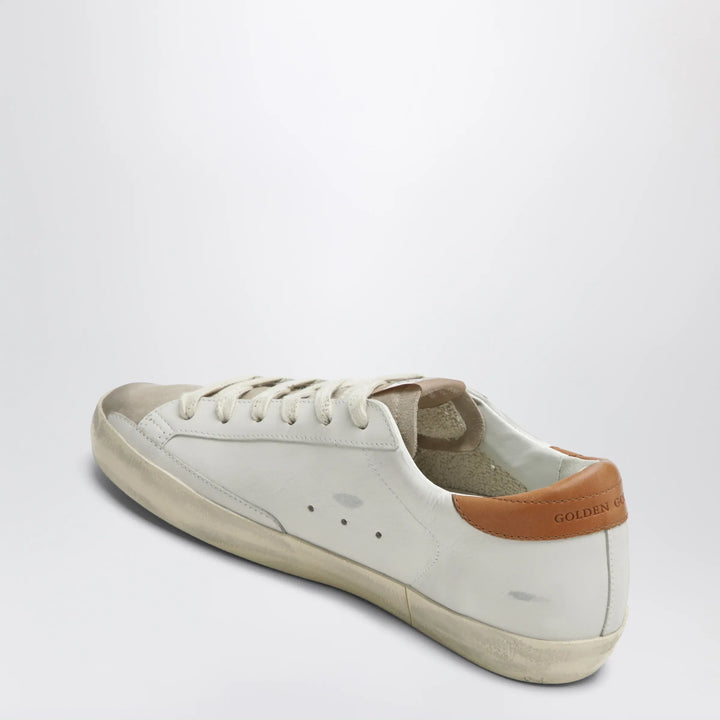 Golden Goose - Super-Star sneakers in white/beige with glitter star Brand Shoes