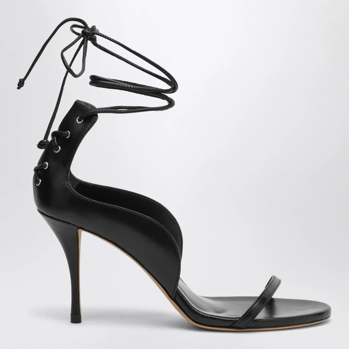 Jude - Issa black leather sandals Brand Shoes 36 IT