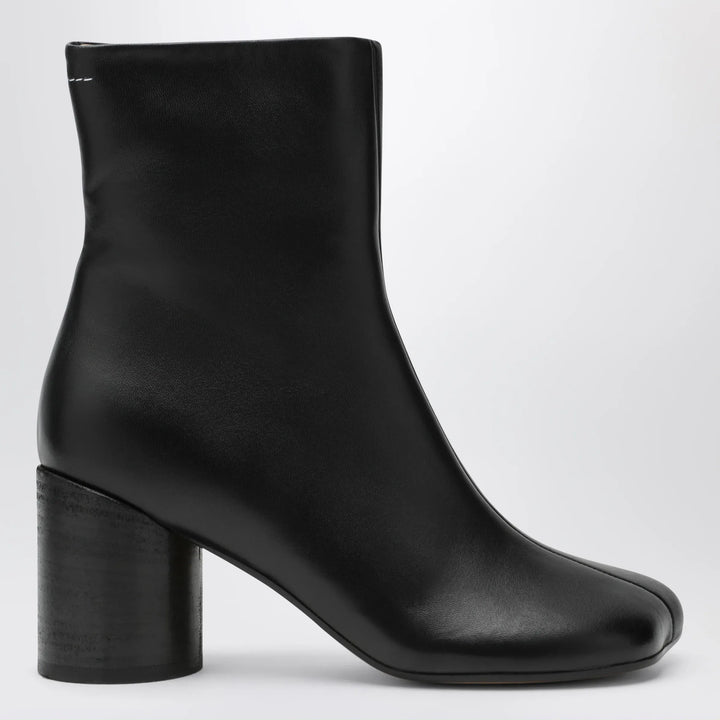 MM6 Maison Margiela - Tabi ankle boots in nappa leather in black Brand Shoes 36 IT