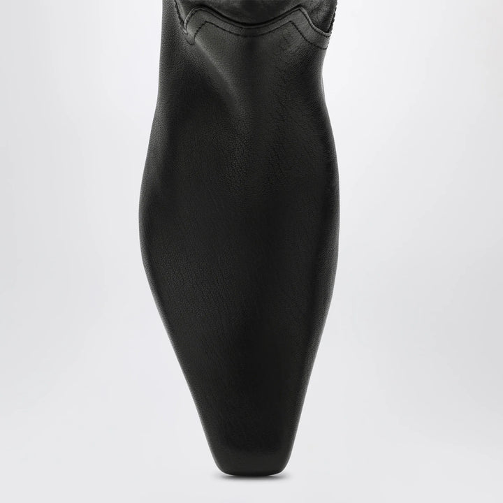 Paris Texas - Bettina Boot 25 calfskin leather boots in black Brand Shoes