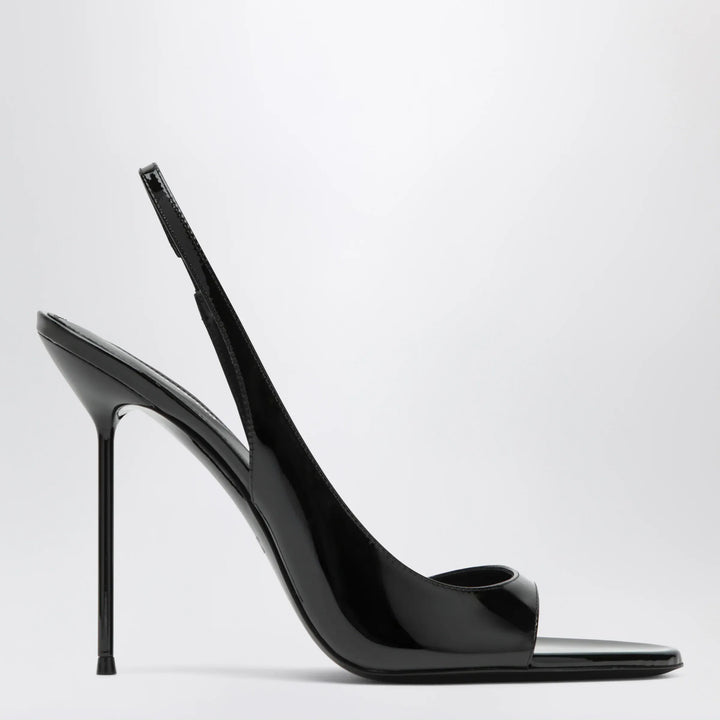 Paris Texas - Black patent slingback sandals Brand Shoes 36 IT