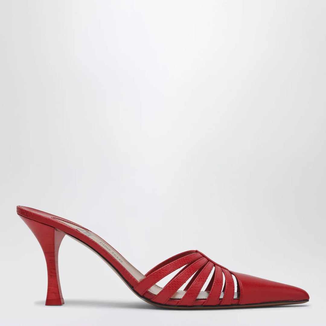 Paris Texas - Red leather mule Nadia Brand Shoes 36 IT